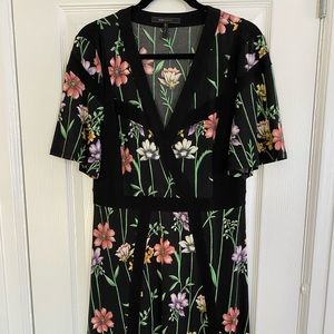 Beautiful floral BCBG handkerchief dress!